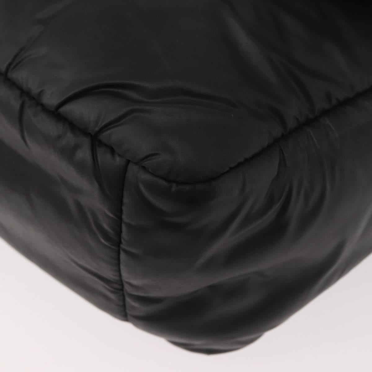 CHANEL Cococoon Shoulder Bag Nylon Black CC Auth mr2250V
