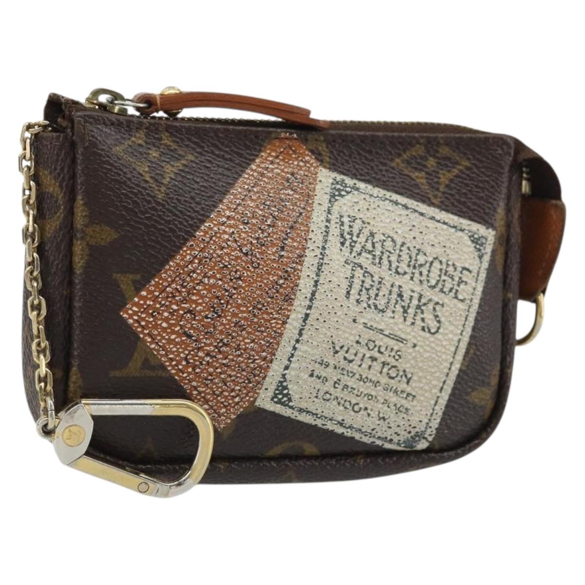 LOUIS VUITTON Monogram Label Collection Trousse Cre Pouch M63800 LV Auth mr2261