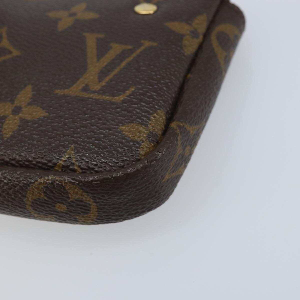 LOUIS VUITTON Monogram Label Collection Trousse Cre Pouch M63800 LV Auth mr2261