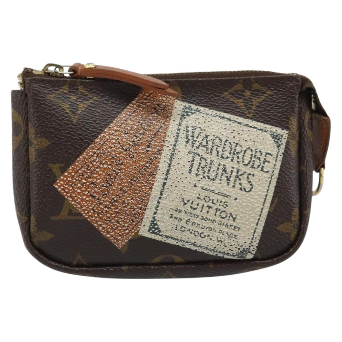 LOUIS VUITTON Monogram Label Collection Trousse Cre Pouch M63800 LV Auth mr2261