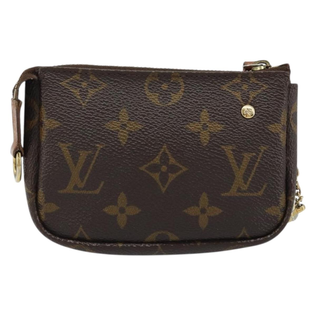 LOUIS VUITTON Monogram Label Collection Trousse Cre Pouch M63800 LV Auth mr2261