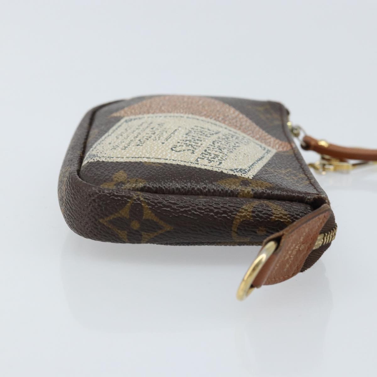 LOUIS VUITTON Monogram Label Collection Trousse Cre Pouch M63800 LV Auth mr2261