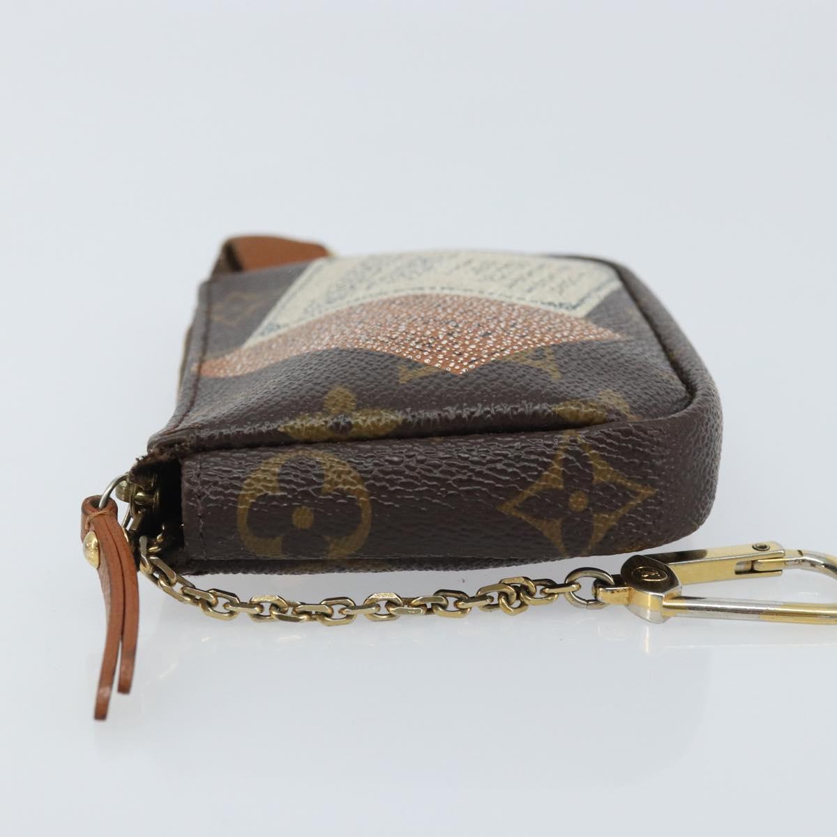 LOUIS VUITTON Monogram Label Collection Trousse Cre Pouch M63800 LV Auth mr2261