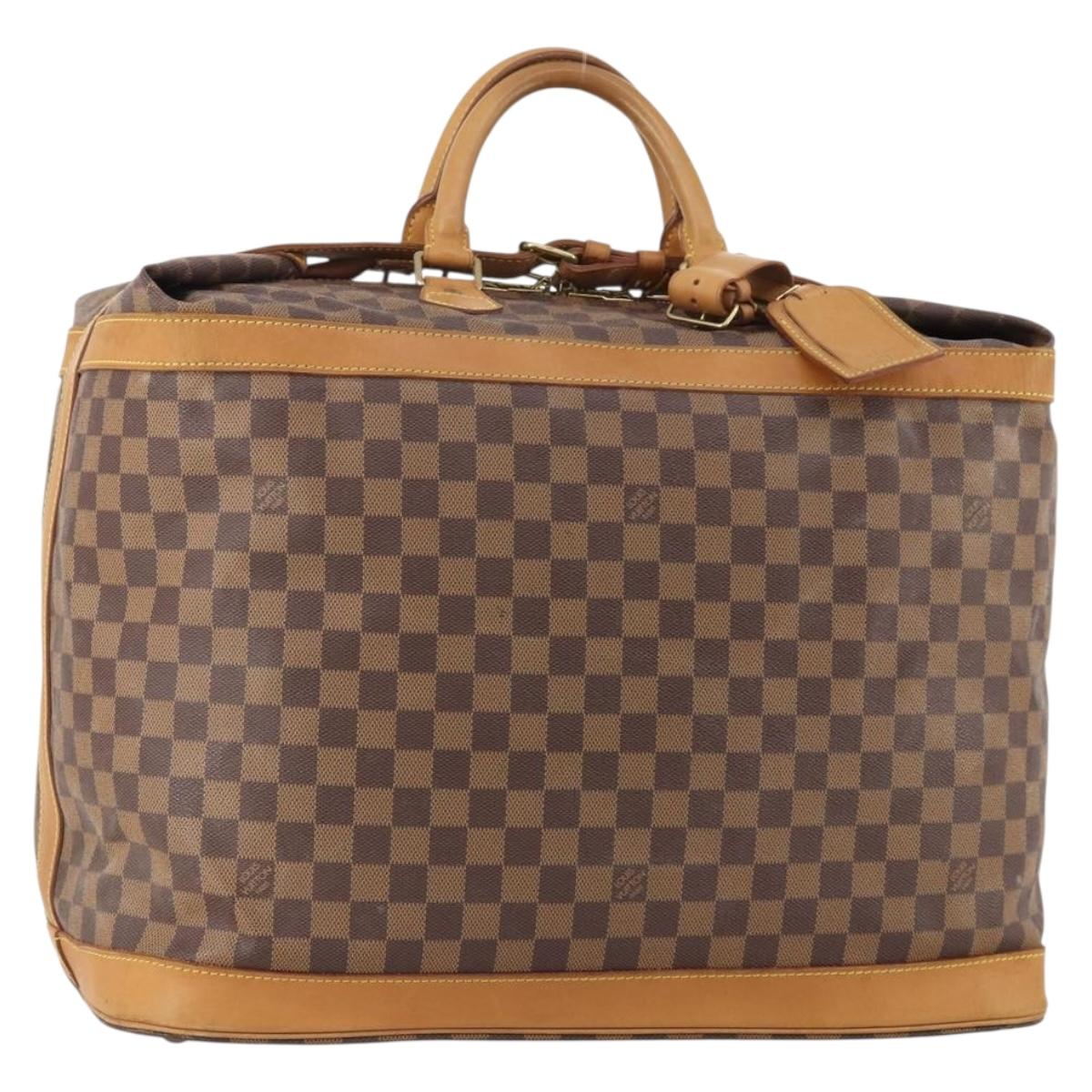 LOUIS VUITTON Damier Ebene 45 Boston Bag 100th Anniversary N41160 LV Auth mr2279