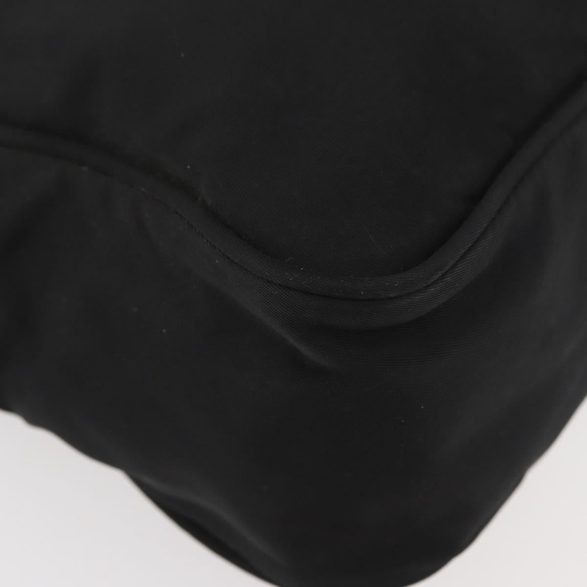 PRADA Shoulder Bag Nylon Black Silver Auth mr2288