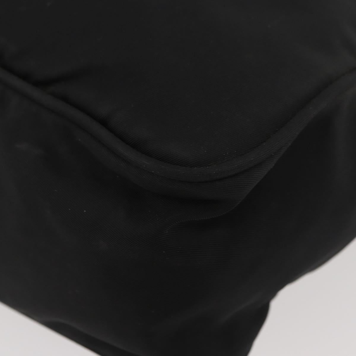 PRADA Shoulder Bag Nylon Black Silver Auth mr2288