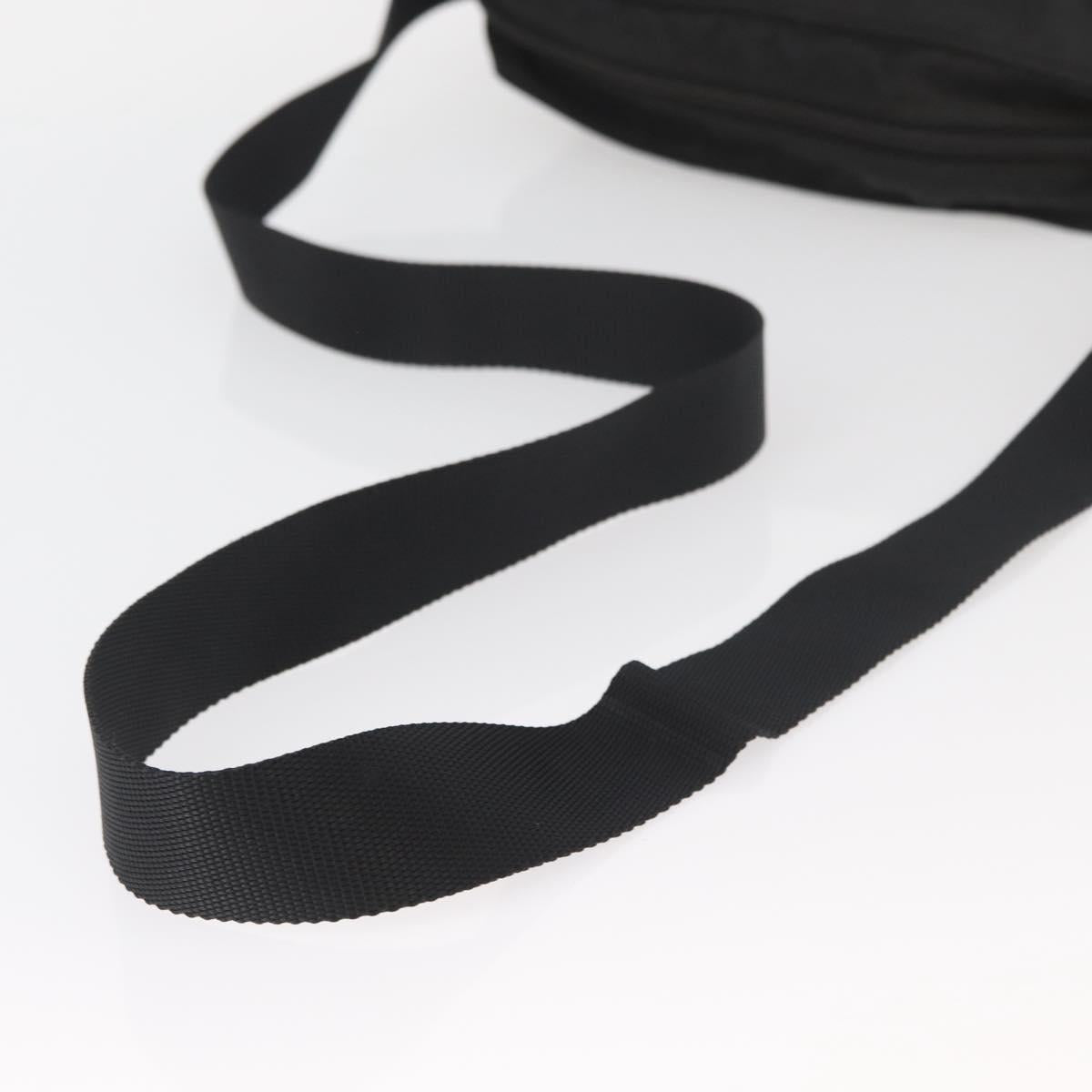 PRADA Shoulder Bag Nylon Black Silver Auth mr2288