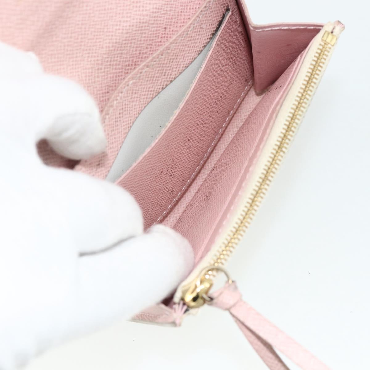 LOUIS VUITTON Damier Azur Porte Monnaie Rosary Coin Purse N61276 LV Auth mr2310