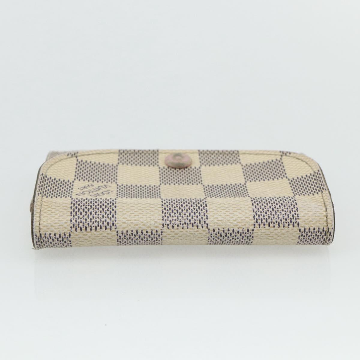 LOUIS VUITTON Damier Azur Porte Monnaie Rosary Coin Purse N61276 LV Auth mr2310