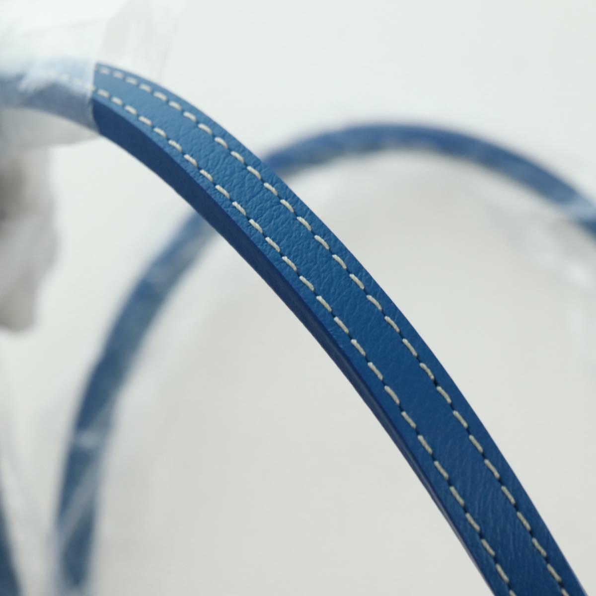 GOYARD Herringbone Saint Louis PM Tote Bag PVC Blue Auth mr2401SM