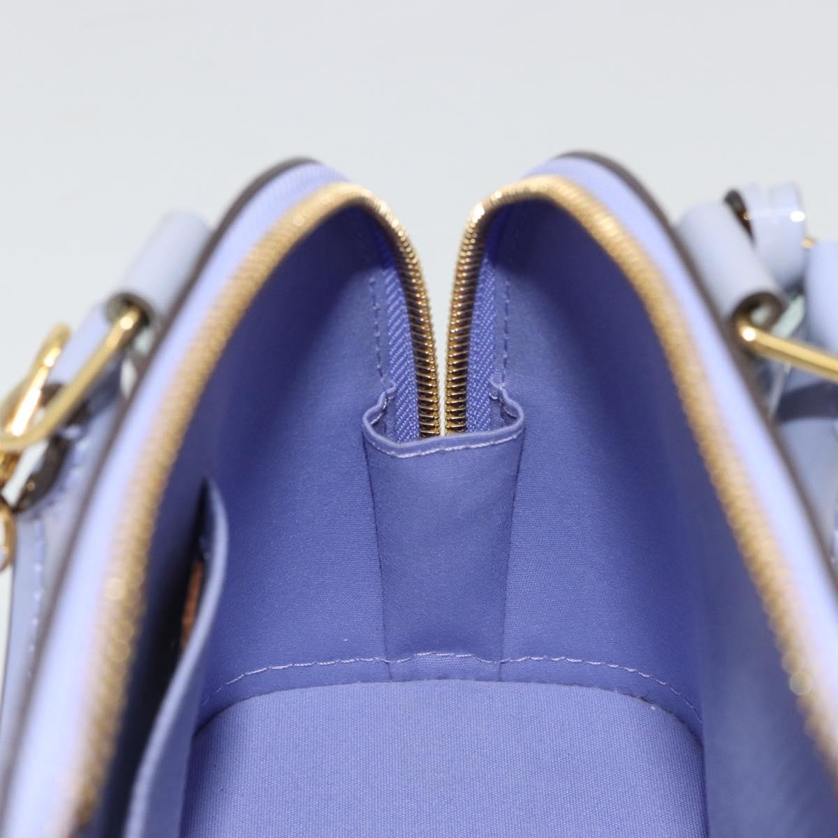 LOUIS VUITTON Monogram Vernis Alma BB Bag 2way Purple Lila M90103 Auth mr2420A