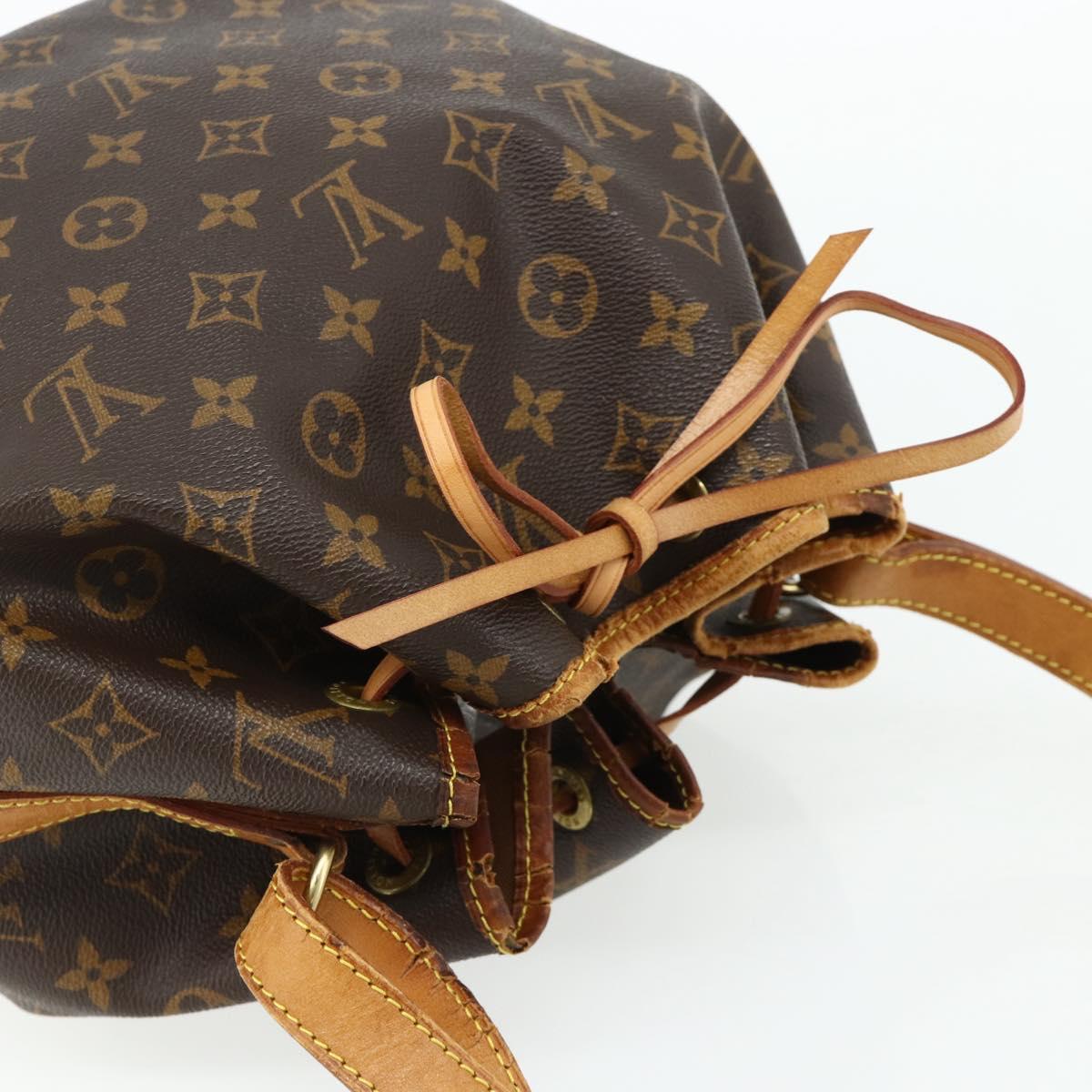 LOUIS VUITTON Monogram Petit Noe Shoulder Bag M42226 LV Auth mr2448
