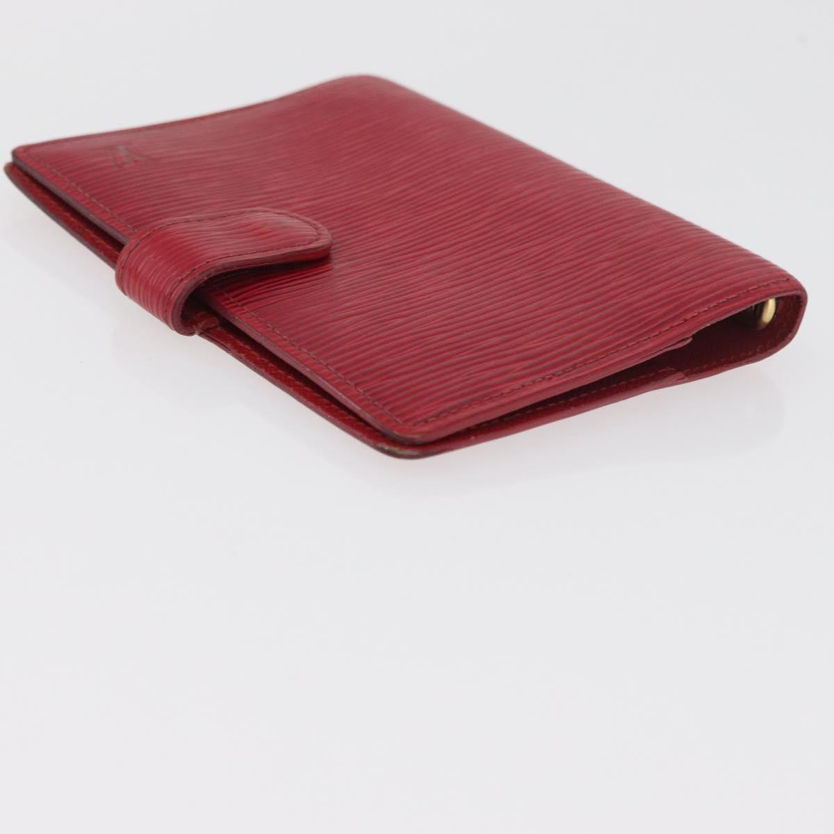 LOUIS VUITTON Monogram Epi Day Planner Cover Briefcase 2 Set Red LV Auth mr2456