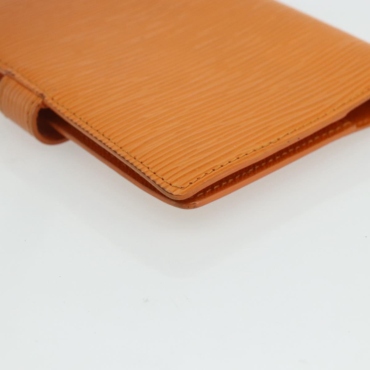 LOUIS VUITTON Epi Agenda PM Day Planner Cover Orange Mandarin R2005H Auth mr2461