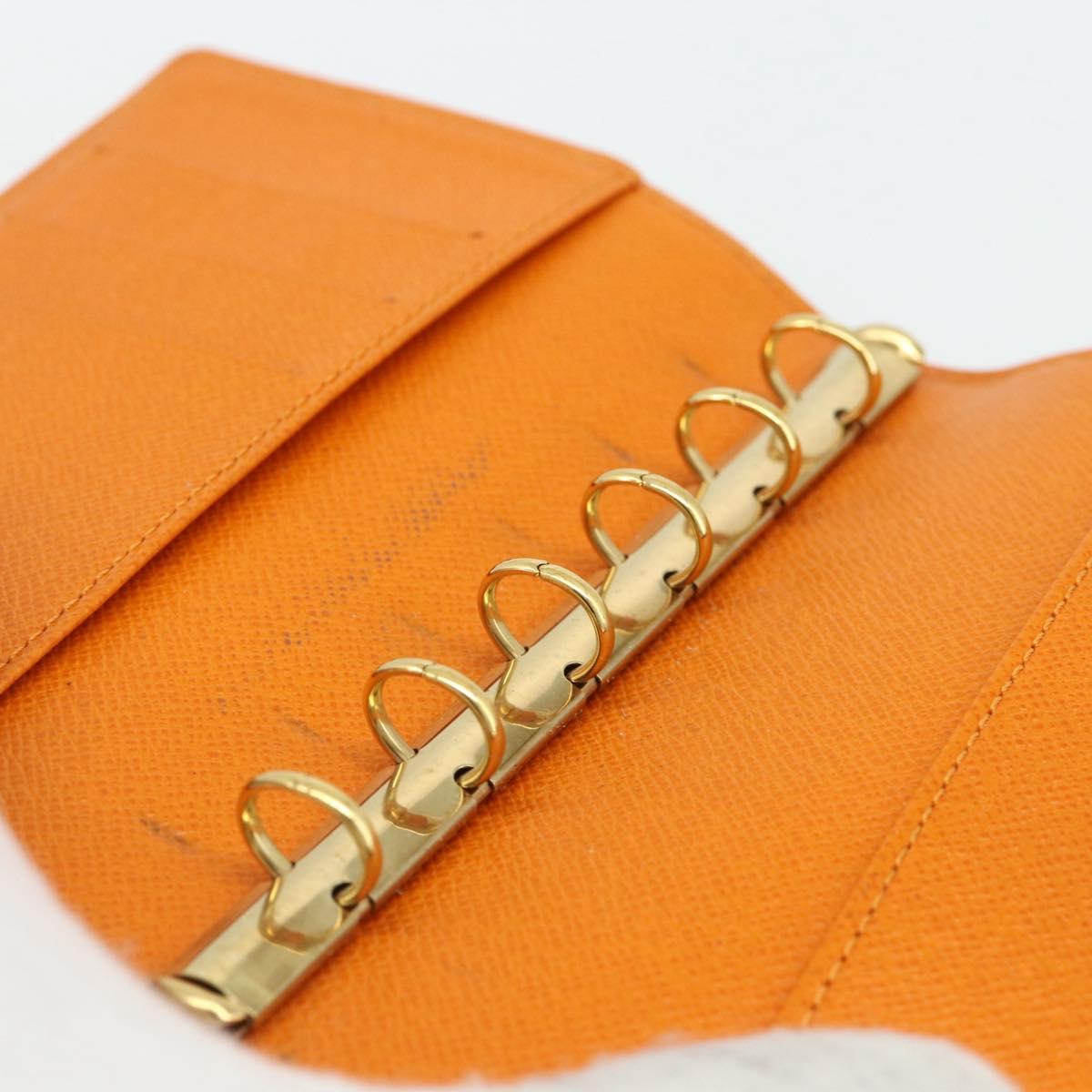 LOUIS VUITTON Epi Agenda PM Day Planner Cover Orange Mandarin R2005H Auth mr2461