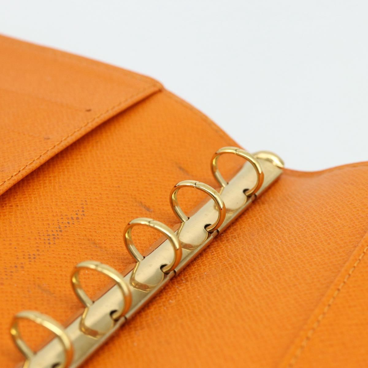 LOUIS VUITTON Epi Agenda PM Day Planner Cover Orange Mandarin R2005H Auth mr2461