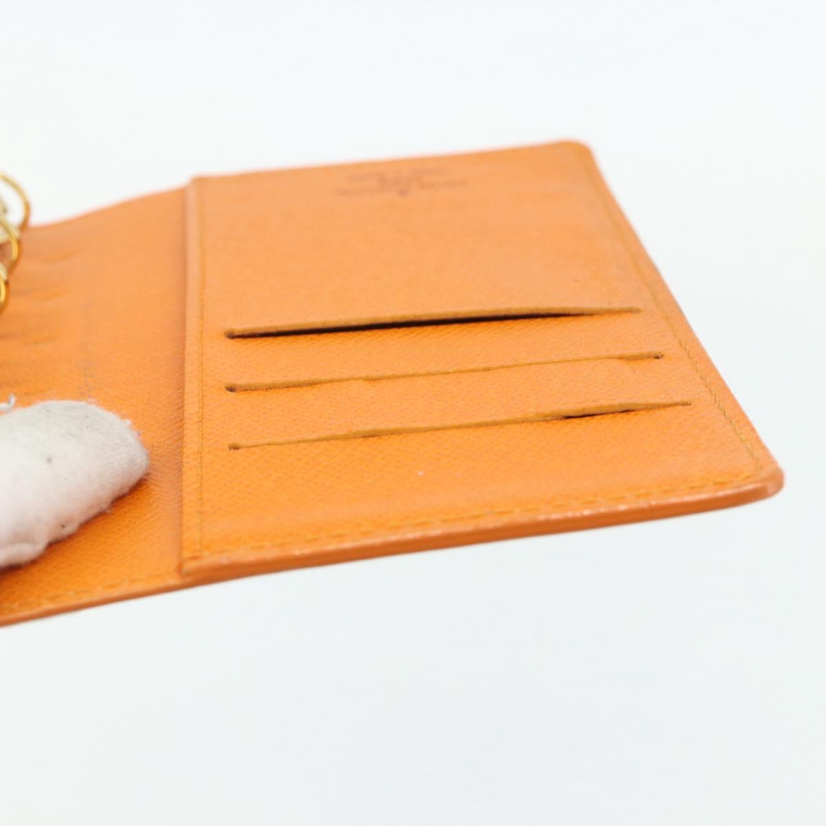 LOUIS VUITTON Epi Agenda PM Day Planner Cover Orange Mandarin R2005H Auth mr2461