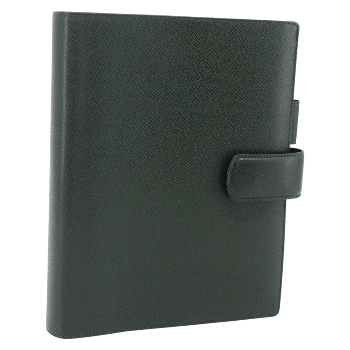 LOUIS VUITTON Taiga Agenda GM Day Planner Cover Epicea R20404 LV Auth mr2463A