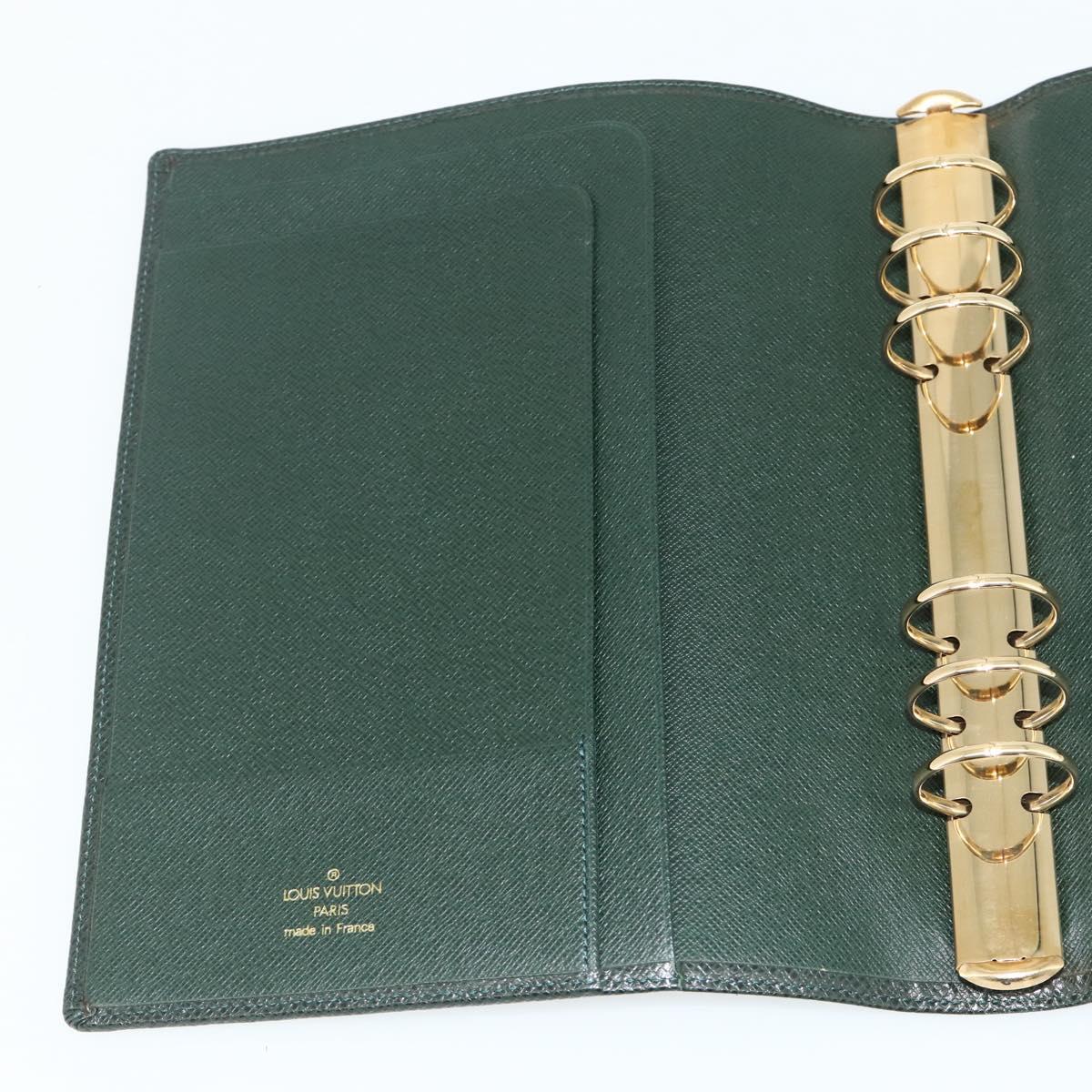 LOUIS VUITTON Taiga Agenda GM Day Planner Cover Epicea R20404 LV Auth mr2463A