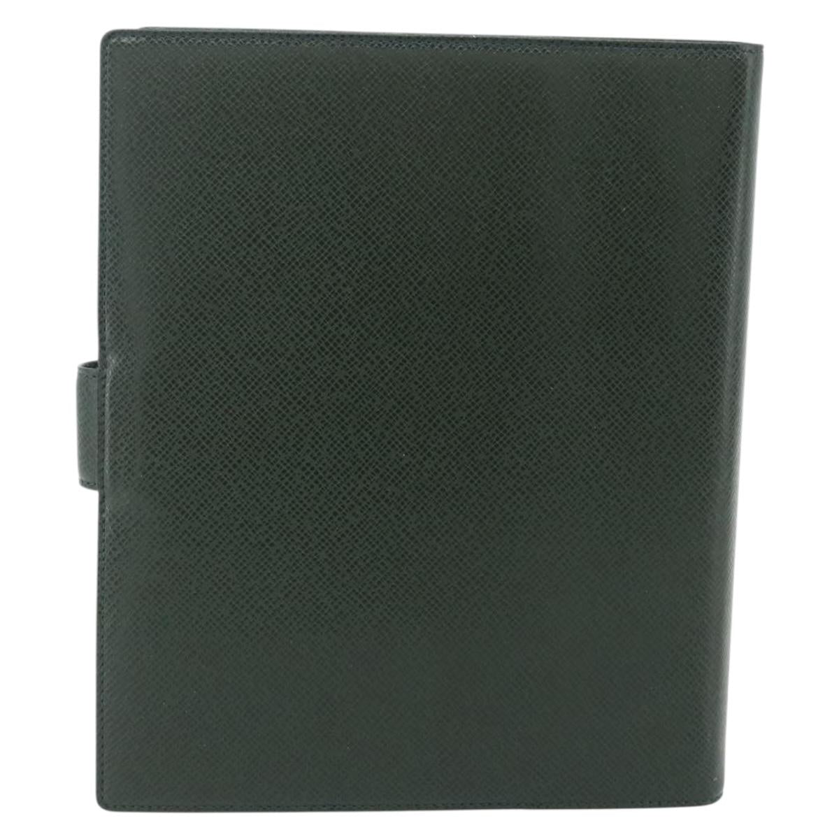 LOUIS VUITTON Taiga Agenda GM Day Planner Cover Epicea R20404 LV Auth mr2463A