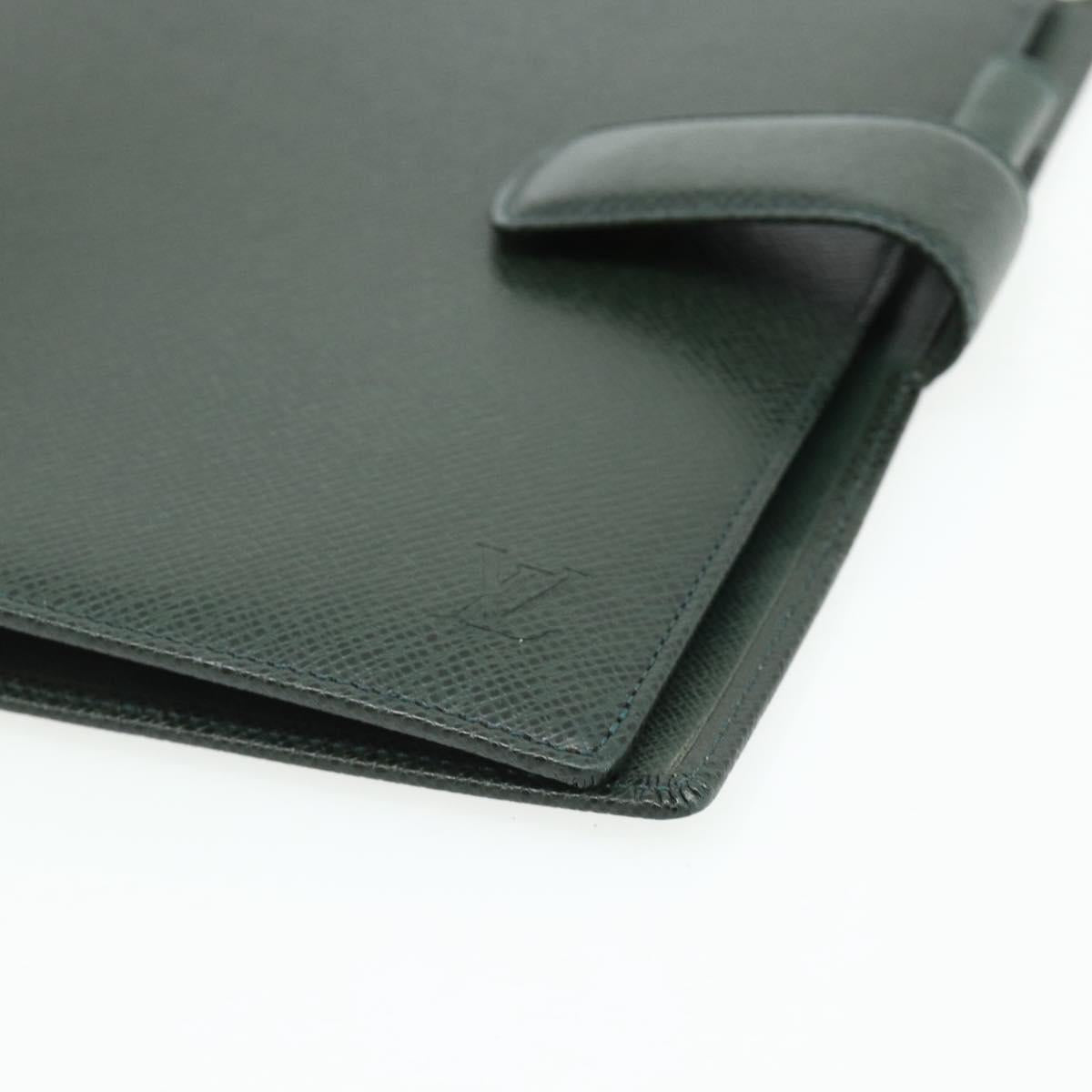 LOUIS VUITTON Taiga Agenda GM Day Planner Cover Epicea R20404 LV Auth mr2463A