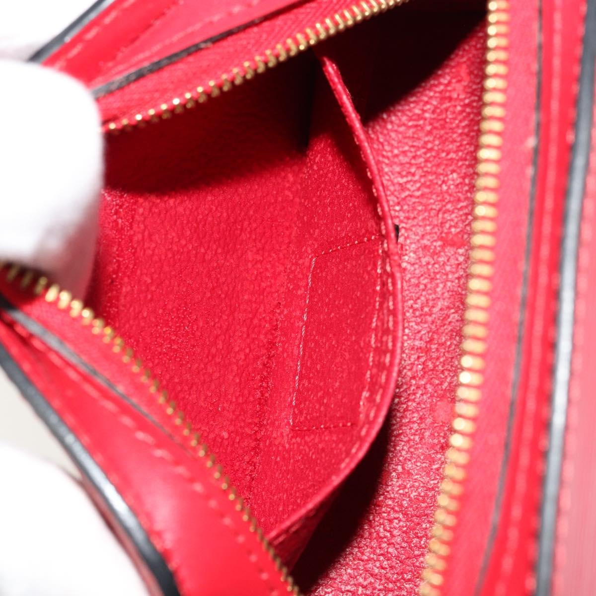 LOUIS VUITTON Epi Dauphine PM Pouch Castilian Red M48447 LV Auth mr2464