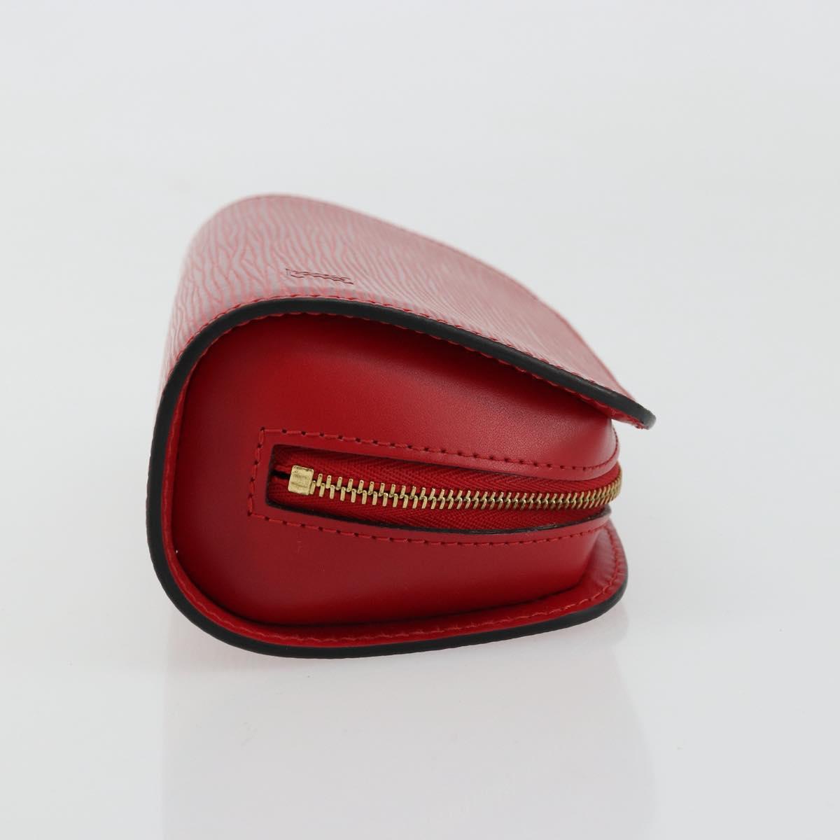 LOUIS VUITTON Epi Dauphine PM Pouch Castilian Red M48447 LV Auth mr2464