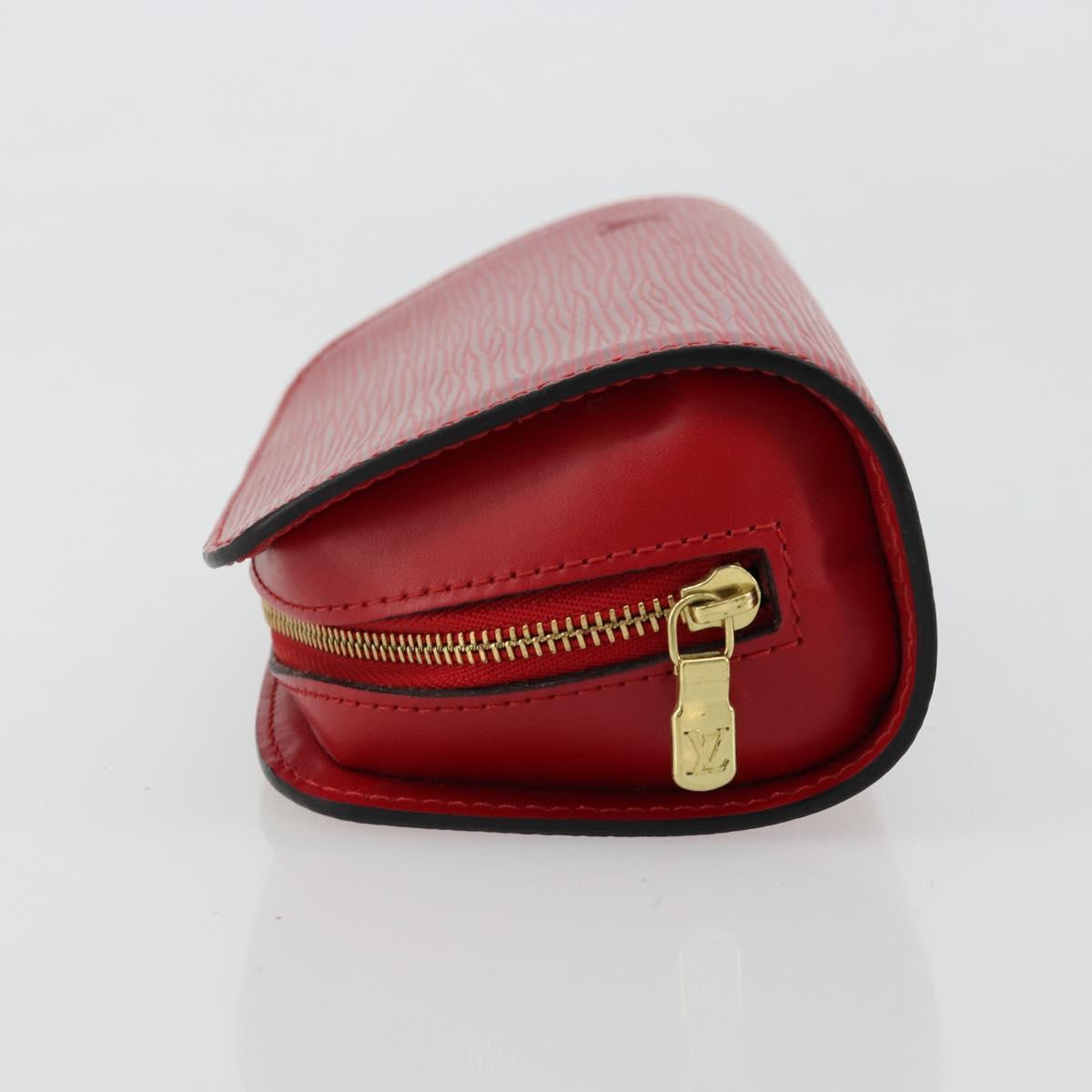 LOUIS VUITTON Epi Dauphine PM Pouch Castilian Red M48447 LV Auth mr2464
