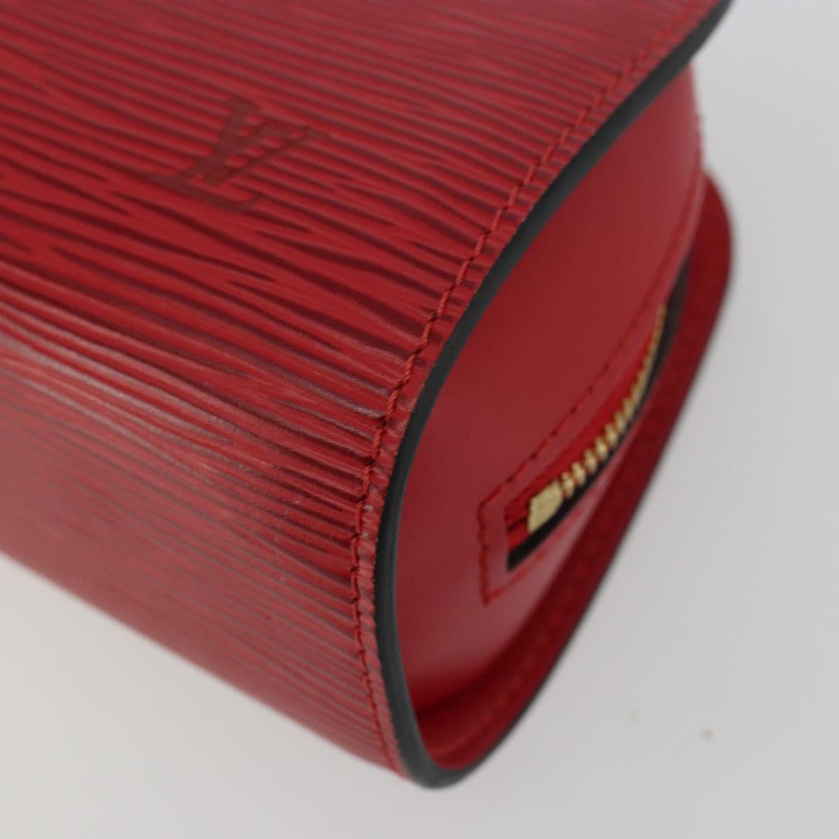 LOUIS VUITTON Epi Dauphine PM Pouch Castilian Red M48447 LV Auth mr2464