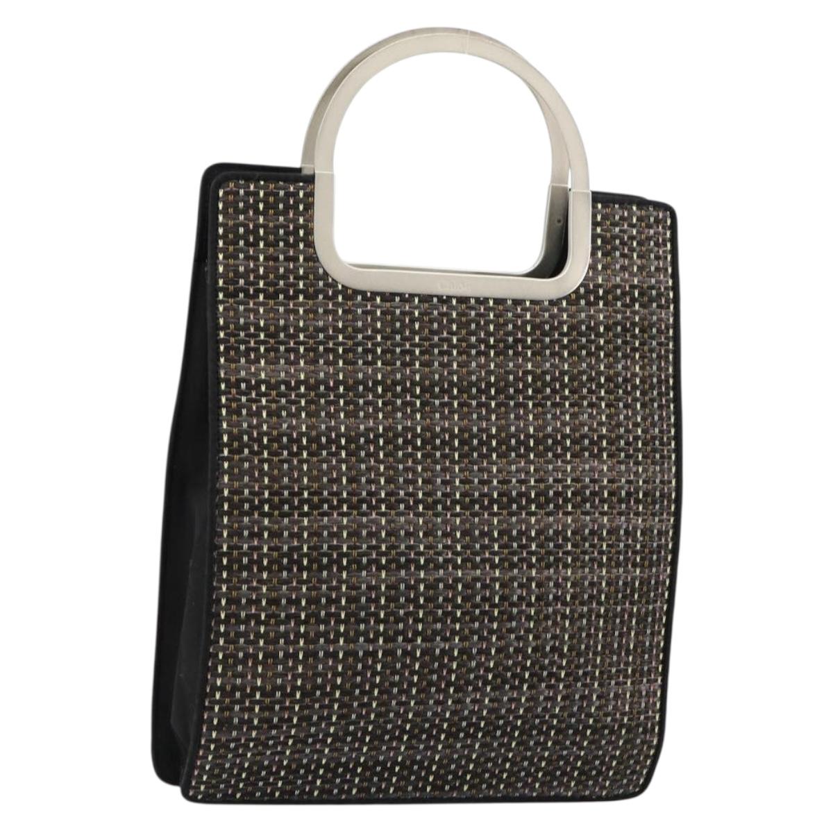 Chloe Hand Bag Jacquard Multicolor Silver Auth mr2469A