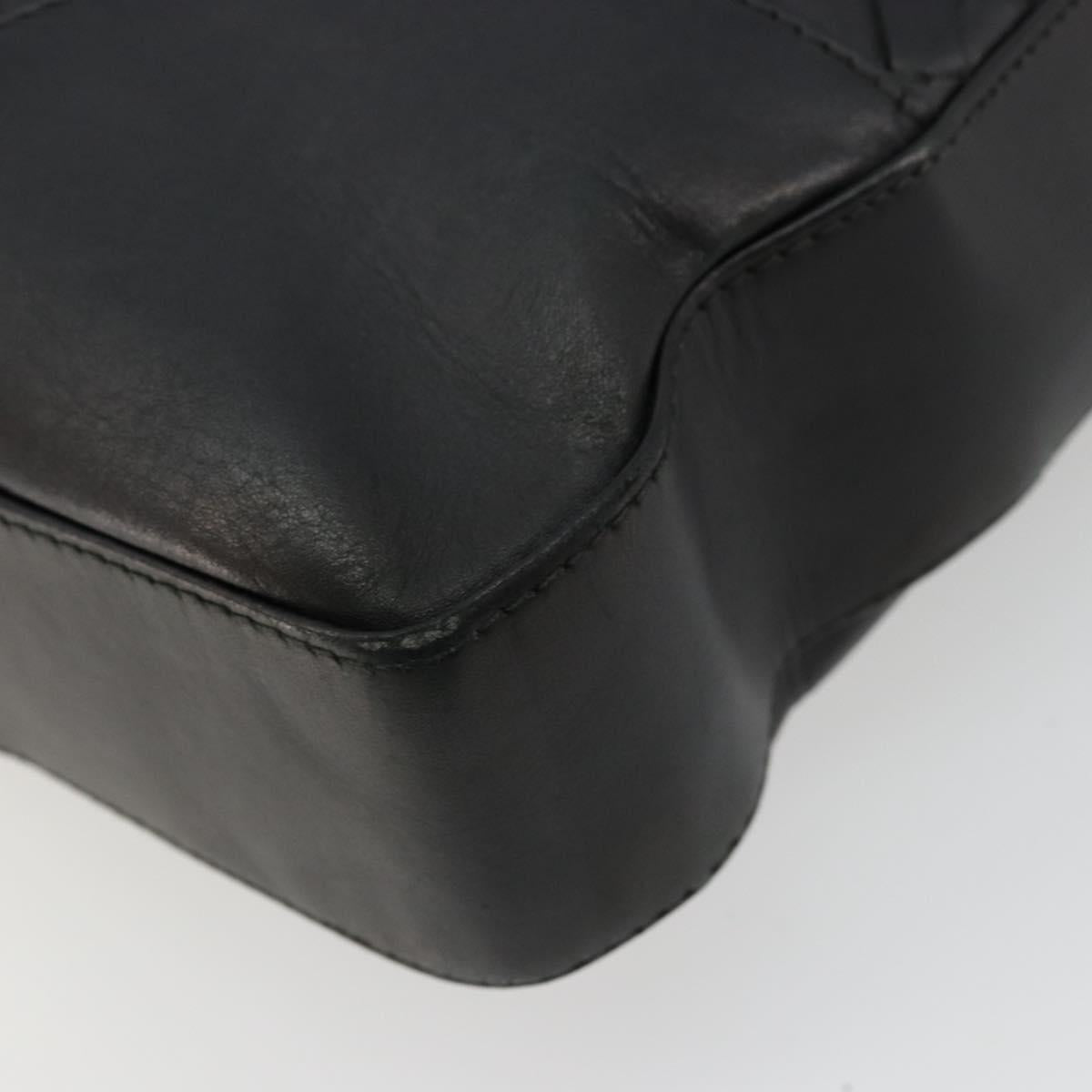 BOTTEGA VENETA INTRECCIATO Tote Bag Leather Black 269779 Auth mr2488