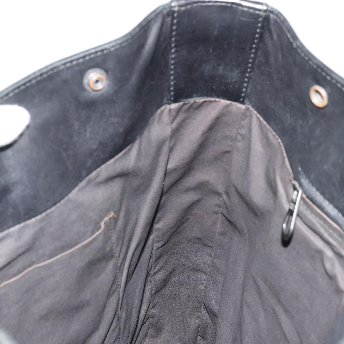 BOTTEGA VENETA INTRECCIATO Tote Bag Leather Black 269779 Auth mr2488