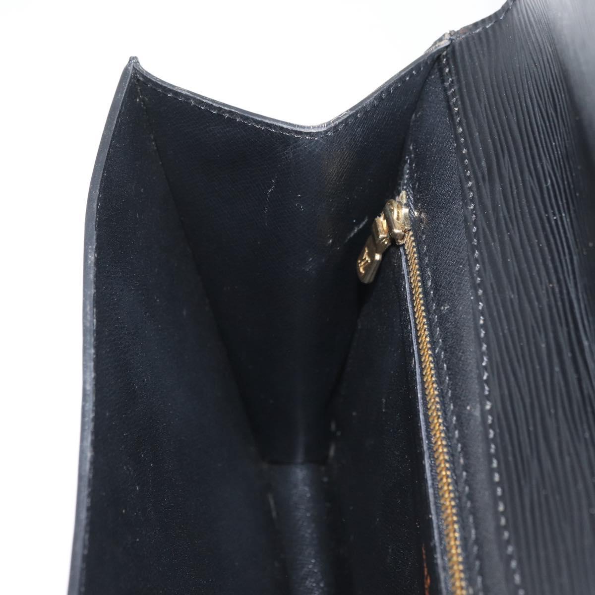LOUIS VUITTON Epi Montaigne 27 Clutch Bag Black M52652 LV Auth mr2491