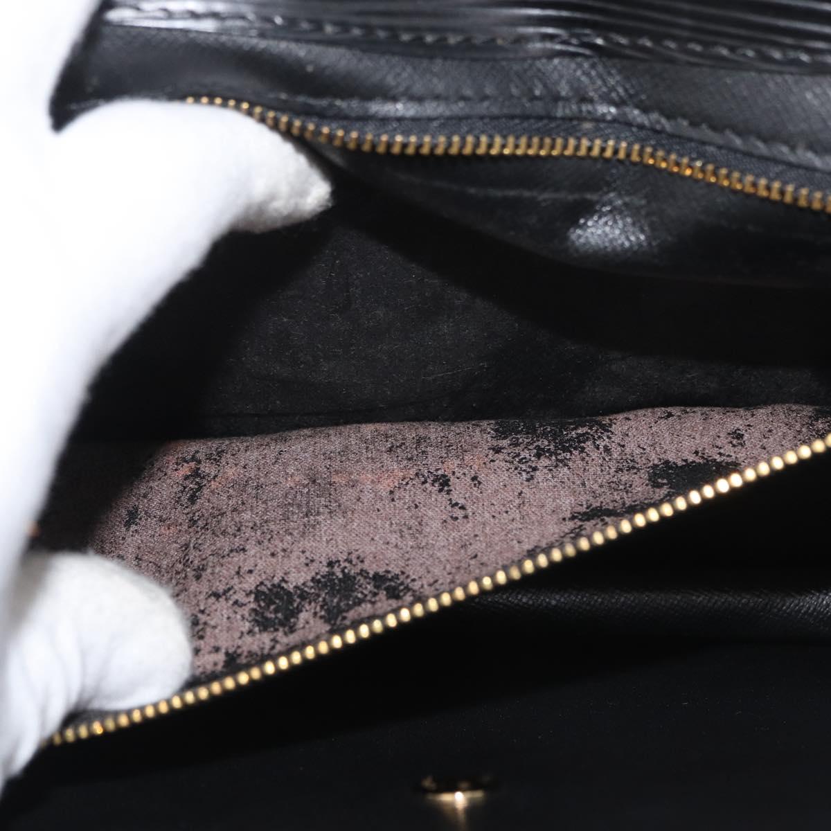 LOUIS VUITTON Epi Montaigne 27 Clutch Bag Black M52652 LV Auth mr2491