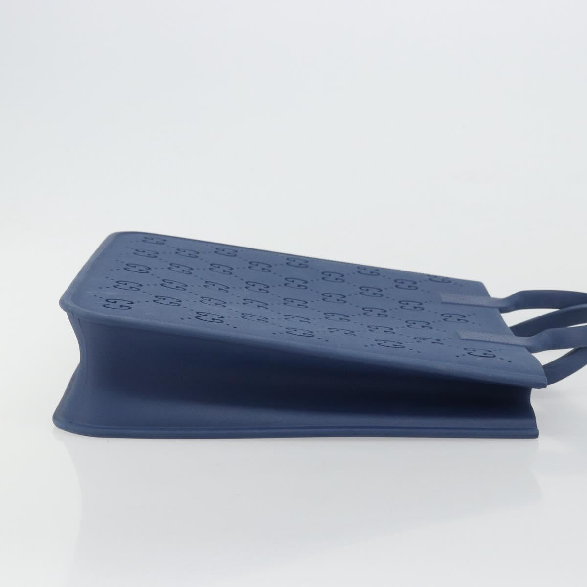 GUCCI Tote Bag rubber Navy Auth mr2493A