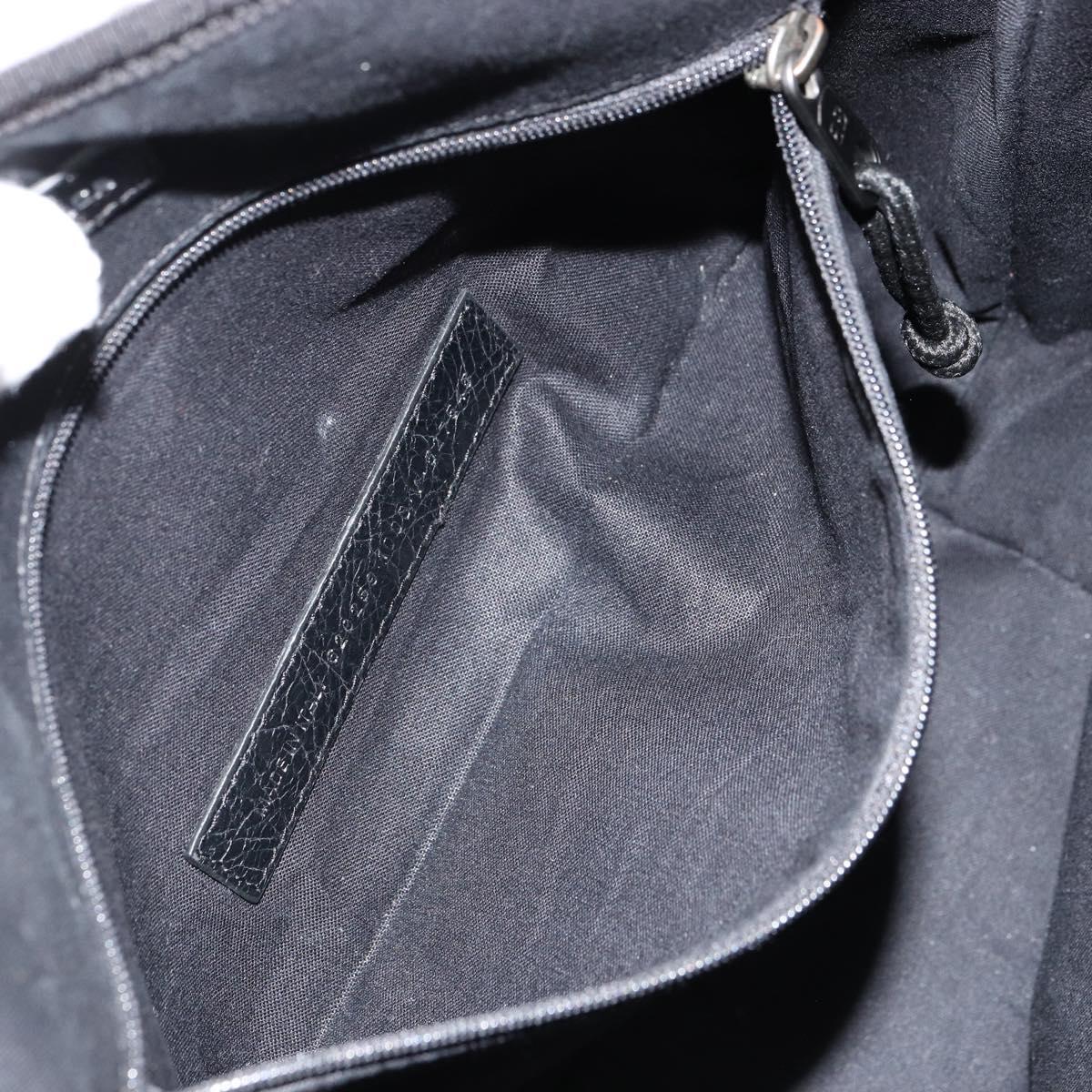 BALENCIAGA Explorer Shoulder Bag Leather Black 620259 Auth mr2509A