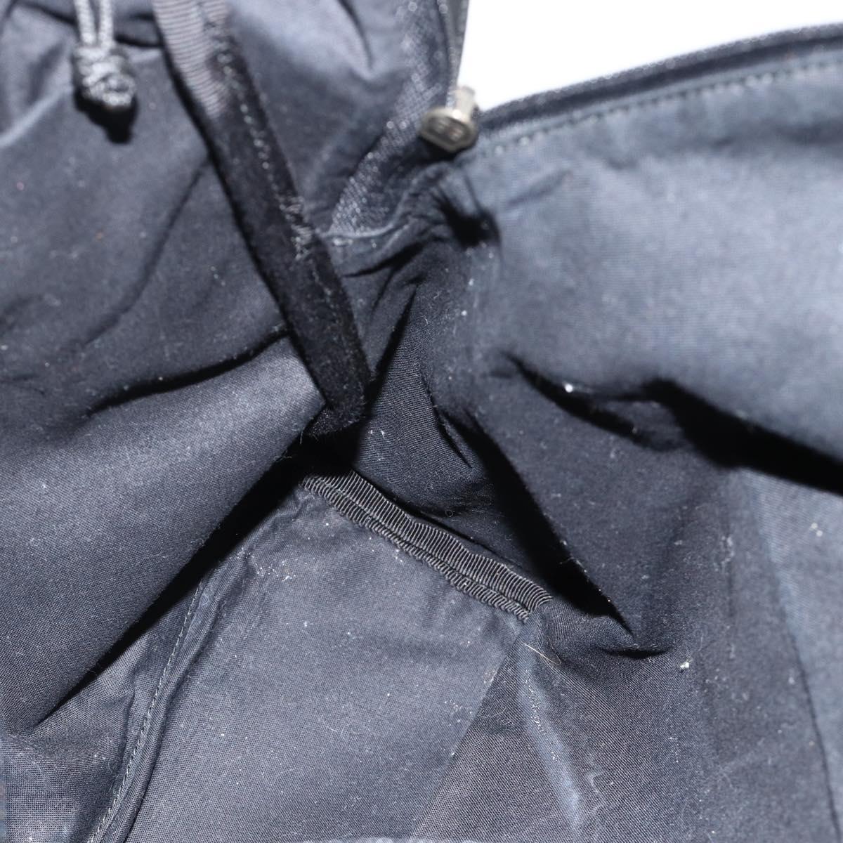 BALENCIAGA Explorer Backpack Canvas Black Silver Auth mr2518A