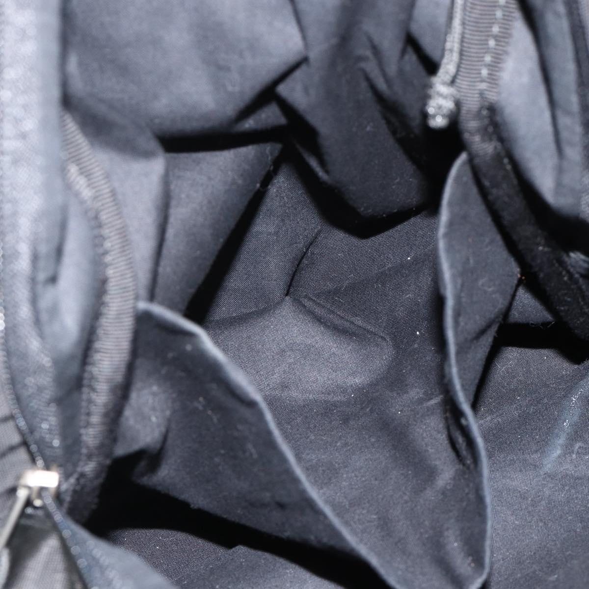 BALENCIAGA Explorer Backpack Canvas Black Silver Auth mr2518A