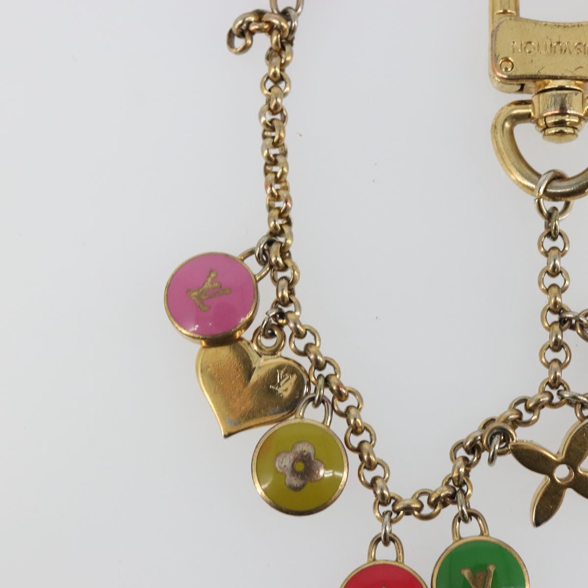 LOUIS VUITTON Porte Cles Chainne Pastille Key Holder metal M66172 Auth mr2525
