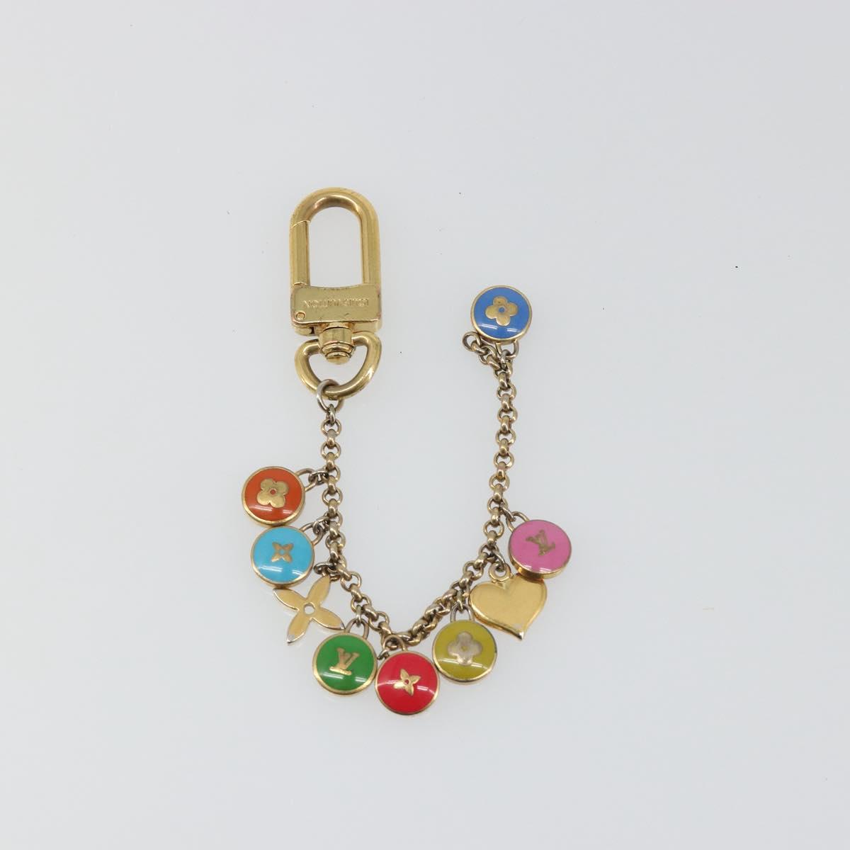 LOUIS VUITTON Porte Cles Chainne Pastille Key Holder metal M66172 Auth mr2525