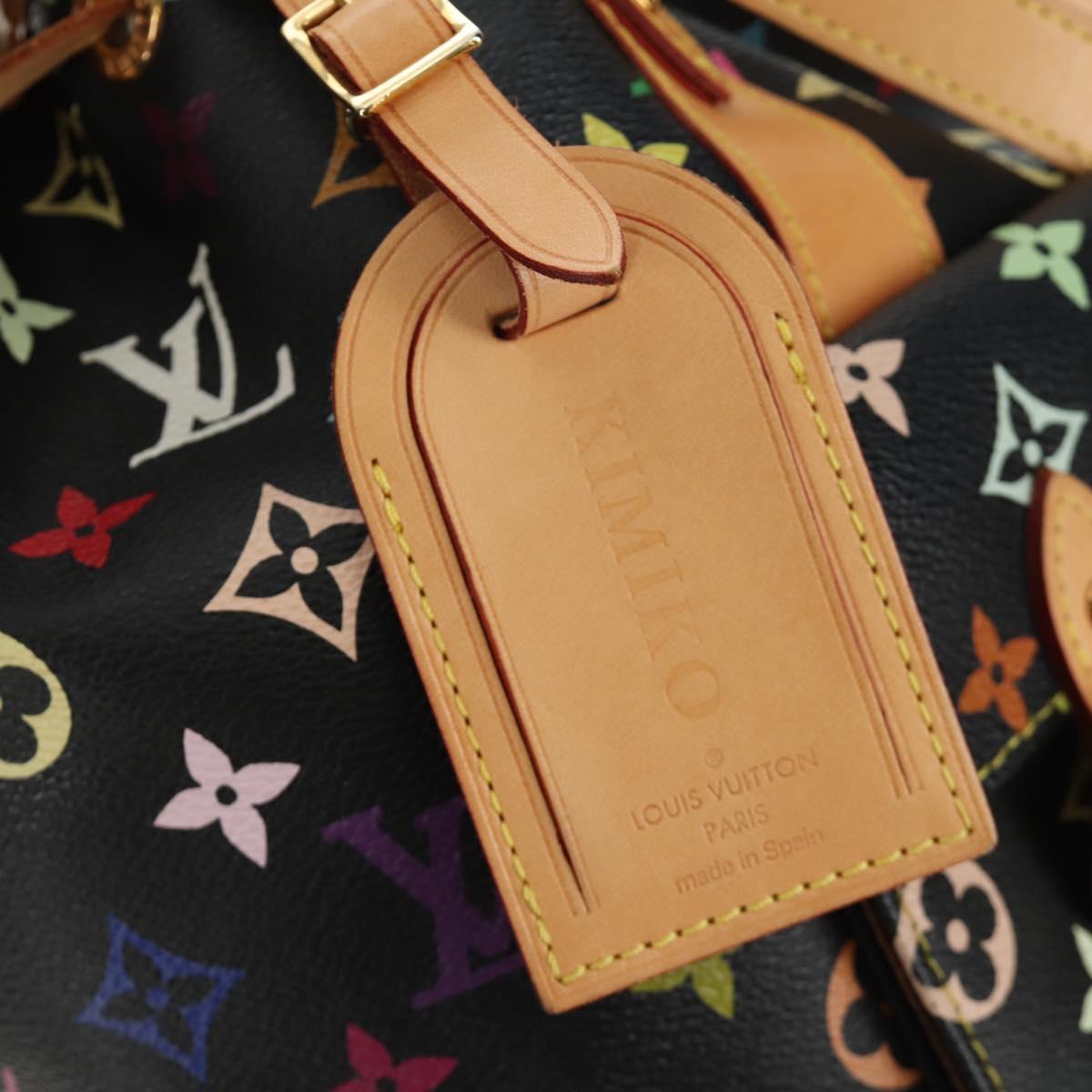 LOUIS VUITTON Monogram Multicolor Petit Noe Bag Black M42230 LV Auth mr2527SAV
