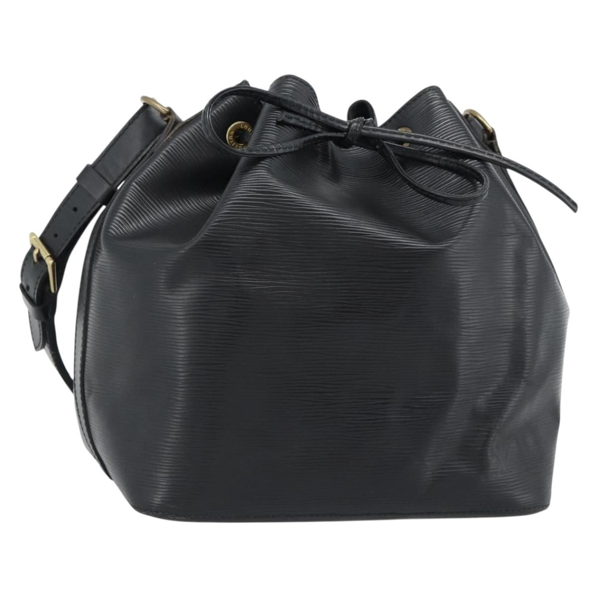 LOUIS VUITTON Epi Petit Noe Shoulder Bag Black M44102 LV Auth mr2528