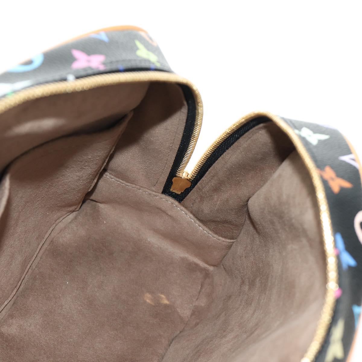 LOUIS VUITTON Monogram Multicolor Hand Bag Black LV Auth mr2560SAM