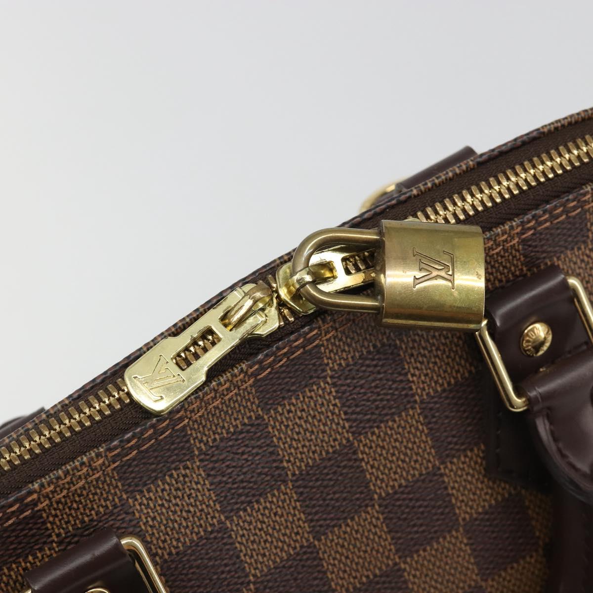 LOUIS VUITTON Damier Ebene Alma Hand Bag N51131 LV Auth mr2568A