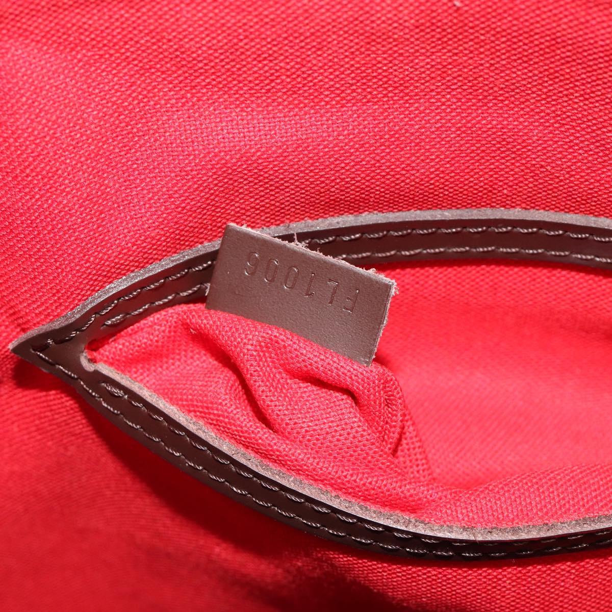 LOUIS VUITTON Damier Ebene Alma Hand Bag N51131 LV Auth mr2568A