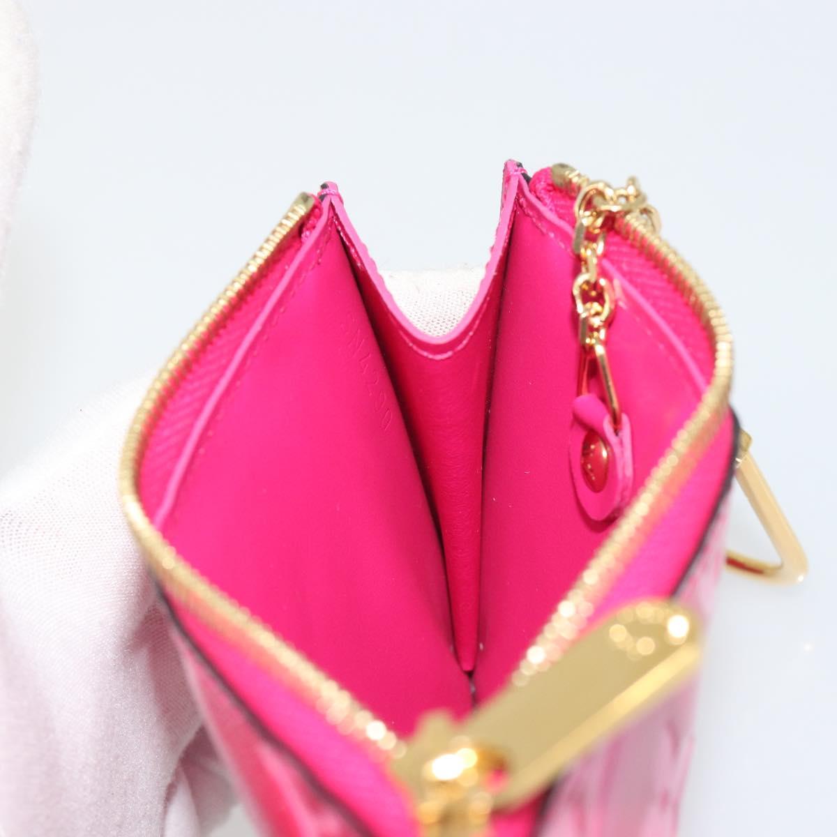 LOUIS VUITTON Monogram Vernis Pochette Cles Purse Pink M90586 LV Auth mr2572V