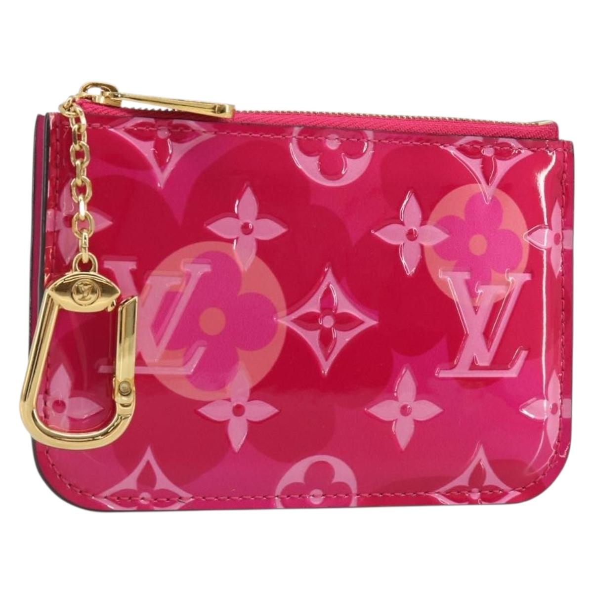 LOUIS VUITTON Monogram Vernis Pochette Cles Purse Pink M90586 LV Auth mr2572V