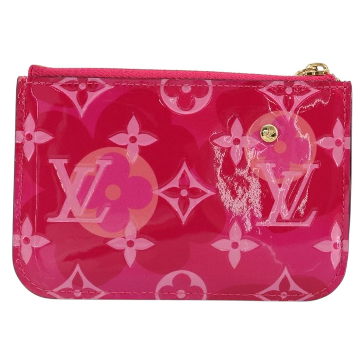 LOUIS VUITTON Monogram Vernis Pochette Cles Purse Pink M90586 LV Auth mr2572V
