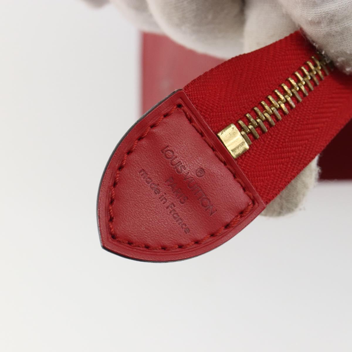 LOUIS VUITTON Epi Sac Triangle Hand Bag Red M52097 LV Auth mr2580A