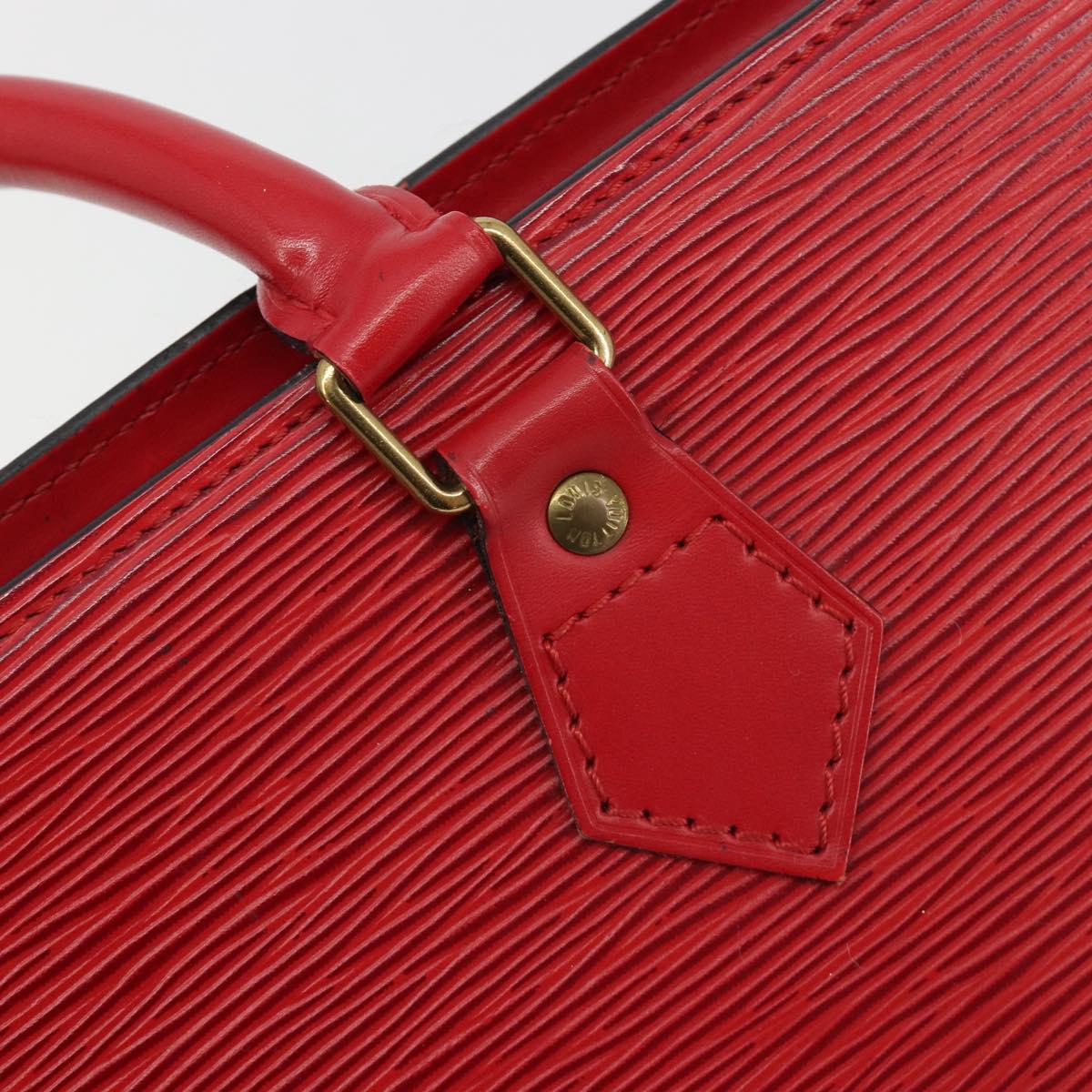 LOUIS VUITTON Epi Sac Triangle Hand Bag Red M52097 LV Auth mr2580A